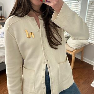 Vintage Monet Gold Ribbon pin/brooch